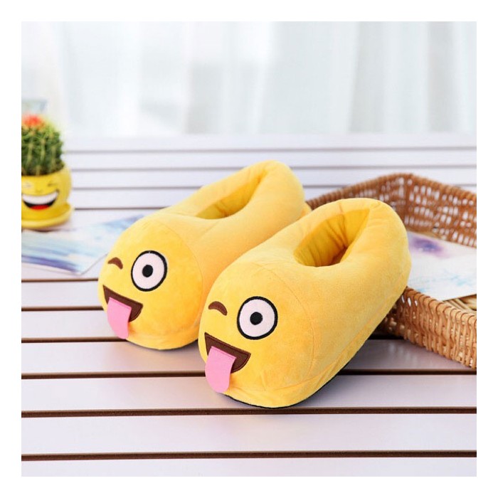 Chaussons Smiley Blague